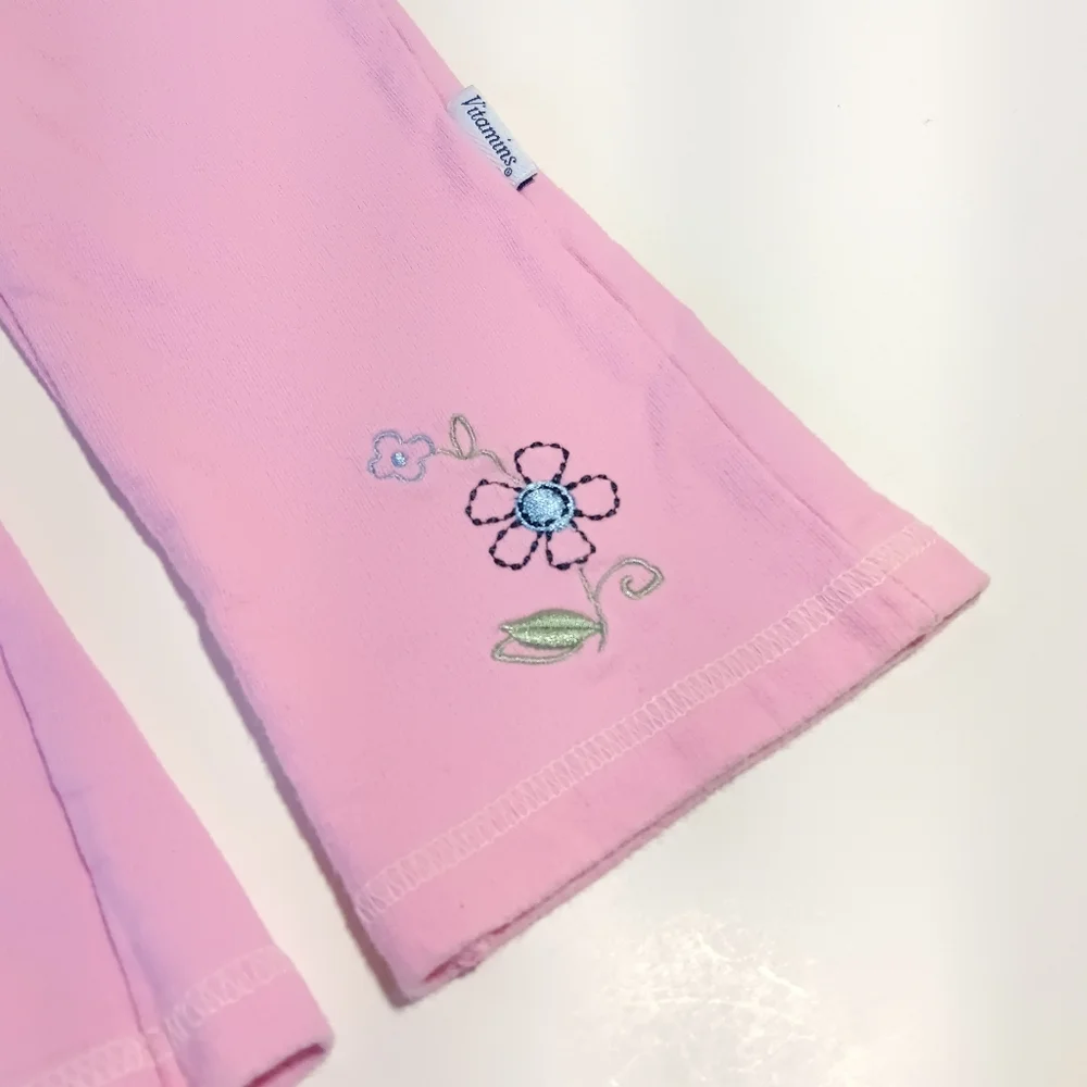 Girls' Vintage Pink Floral 2-Piece Outfit Size 24M